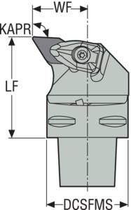 Seco C4-DDUNL-27050-15-04 ISO Portaherramientas de Torneado Capto Exterior DN..43/44* Izquierdo