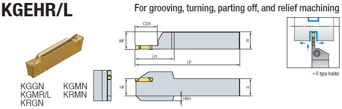 Porta Herramienta KGEHR12-4-T25 KORLOY