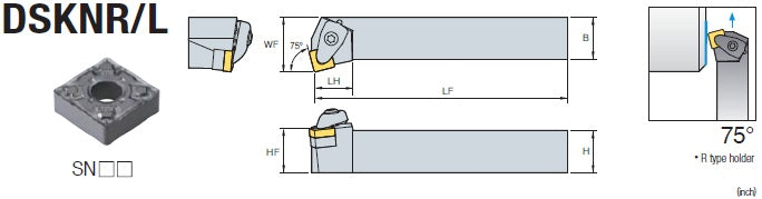 Porta Herramienta DSKNR16-4D KORLOY