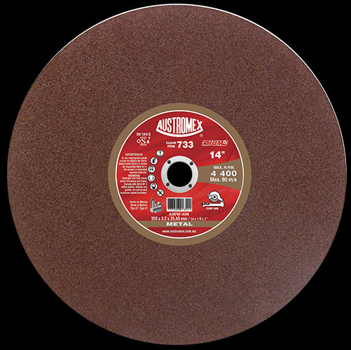 Austromex 733 Disco para corte de metal (sólidos)