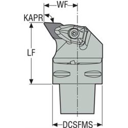 Seco C4-DDUNL-27050-15-04 ISO Portaherramientas de Torneado Capto Exterior DN..43/44* Izquierdo