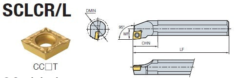 Porta Herramienta A08K-SCLCR3 KORLOY