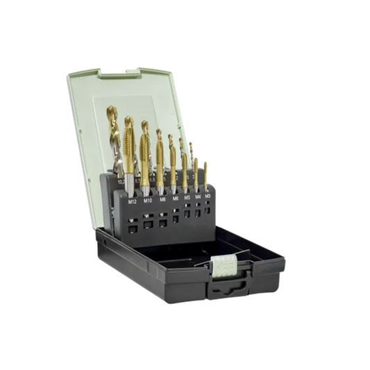TC216-SET2-M3-M12-WY80AA Juego Machuelo 14 Piezas HSS-E Marca Walter