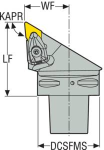 Seco C4-DDJNL-27055-15-04-M ISO Portaherramientas de Torneado Capto Exterior DN..43/44* Izquierdo