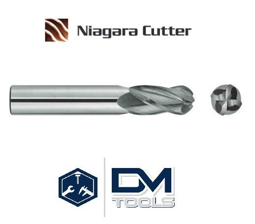 Cortador de carburo tipo bola 1/8x1-1/2 4 G Niagara