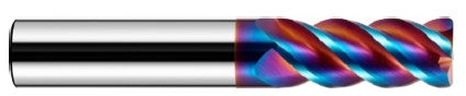 Cortador de carburo 8mm 4 flautas NanoCo radio 1mm