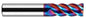 Cortador de carburo 8mm 4 flautas NanoCo radio 1mm