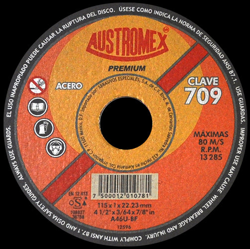 Austromex 709 Disco para corte de metal