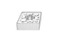 Seco CNMG432W-MF4 ISO Inserto de torneado Duratomic - General Turning Wiper Insert. CNMG120408W-MF4