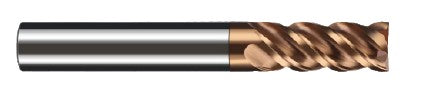 Cortador de carburo 8mm x 75mm 4G TiSiN DM Tools